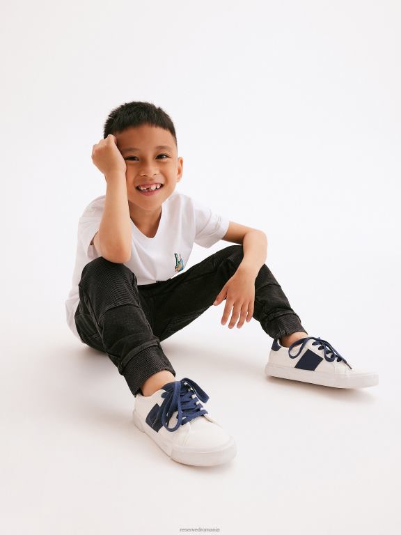 negru Reserved băieți îmbrăcăminte pantaloni de jogging transpirați 648HZ2065