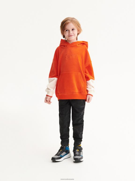 negru Reserved băieți îmbrăcăminte pantaloni de jogging transpirați 648HZ2177