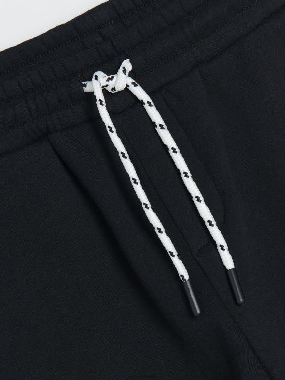 negru Reserved băieți îmbrăcăminte pantaloni de trening cu plasture 648HZ2165