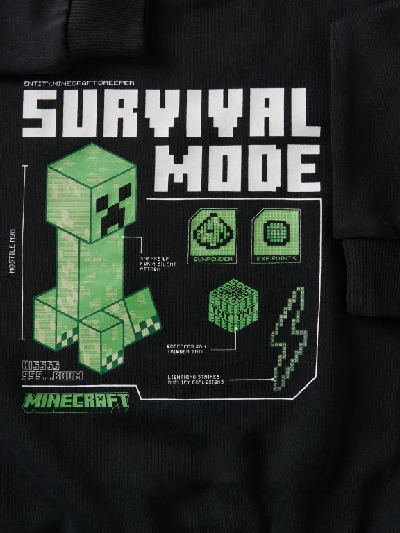 negru Reserved băieți îmbrăcăminte top de jogging 648HZ2069