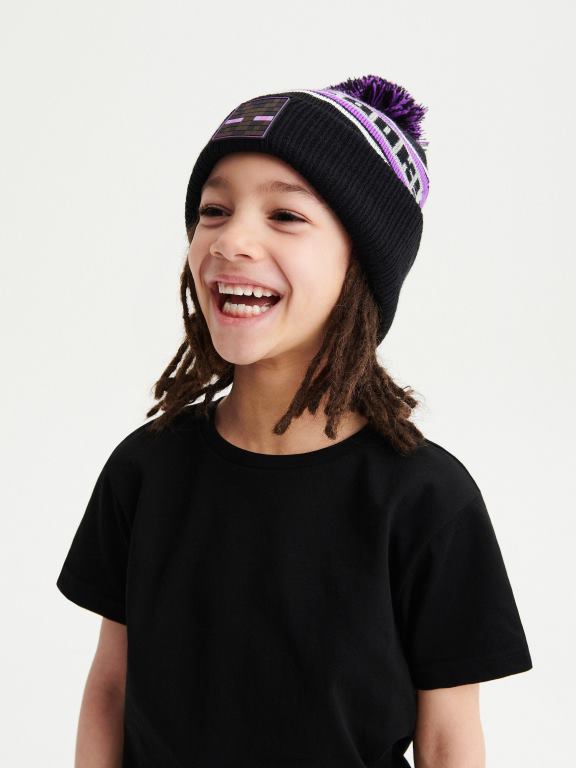 negru Reserved băieți îmbrăcăminte tricou din bumbac 648HZ2182