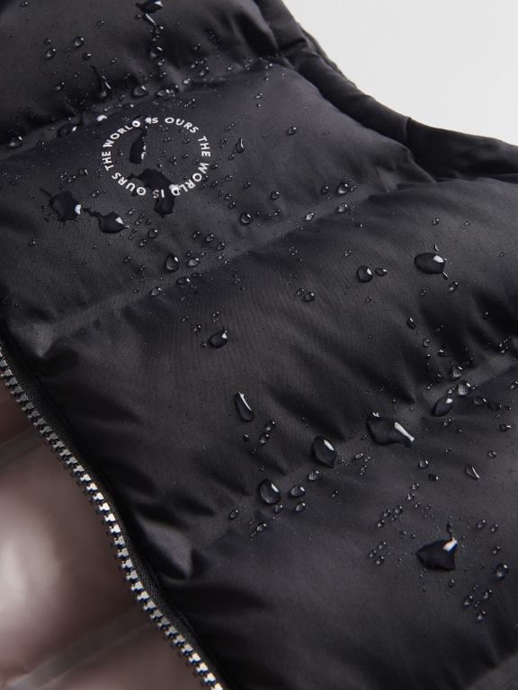 negru Reserved băieți îmbrăcăminte vestă izolată matlasată 648HZ2056