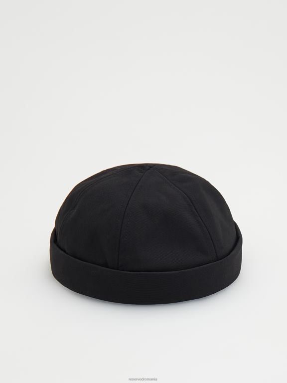 negru Reserved bărbați accesorii pălărie docker 648HZ1670