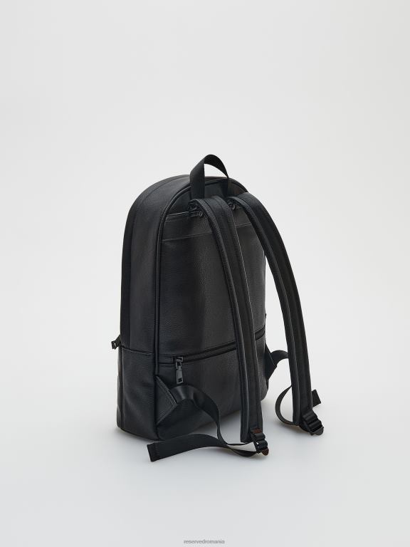 negru Reserved bărbați accesorii rucsac cu buzunar 648HZ1684