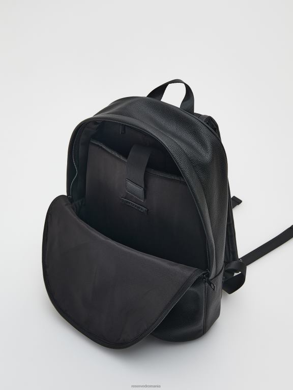 negru Reserved bărbați accesorii rucsac cu buzunar 648HZ1684