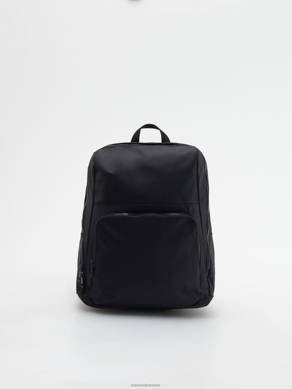 negru Reserved bărbați accesorii rucsac de mare capacitate cu buzunare 648HZ1686