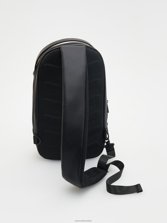 negru Reserved bărbați accesorii rucsac din piele artificiala 648HZ1688