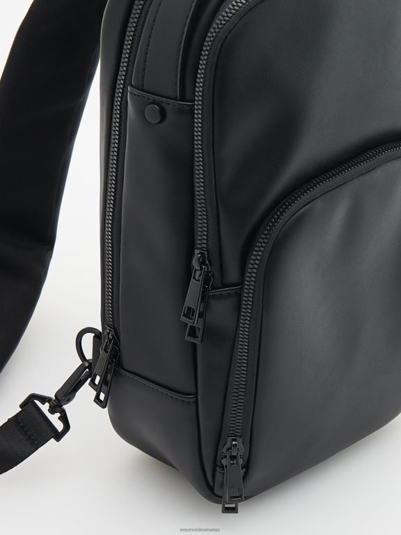 negru Reserved bărbați accesorii rucsac din piele artificiala 648HZ1688