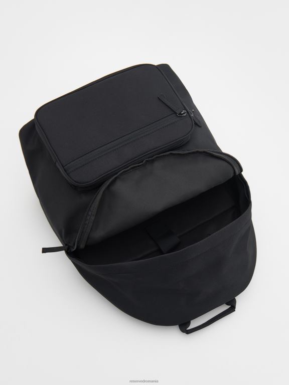 negru Reserved bărbați accesorii rucsac simplu cu maner 648HZ1681