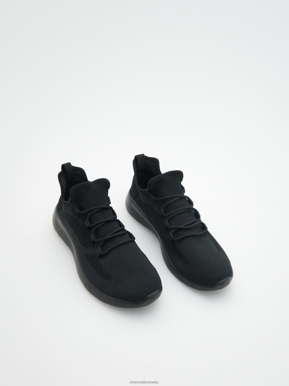 negru Reserved bărbați pantofi adidași sport 648HZ1649