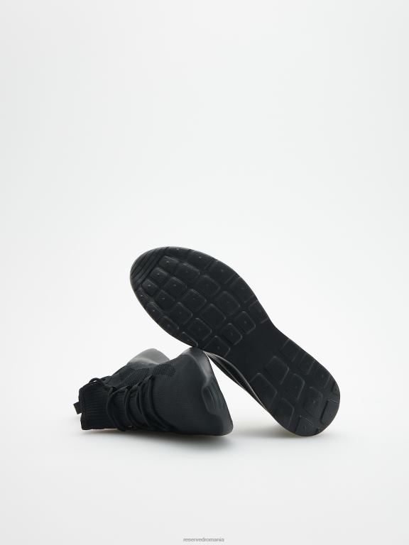 negru Reserved bărbați pantofi adidași sport 648HZ1649