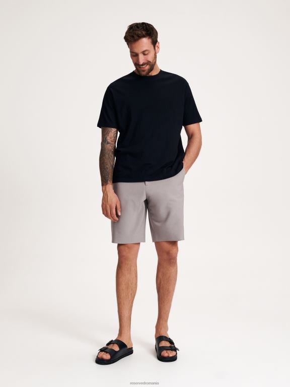 negru Reserved bărbați pantofi glisoare simple 648HZ1655