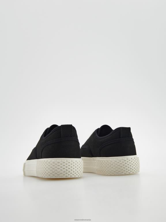 negru Reserved bărbați pantofi pantofi sport cu talpă groasă 648HZ1651