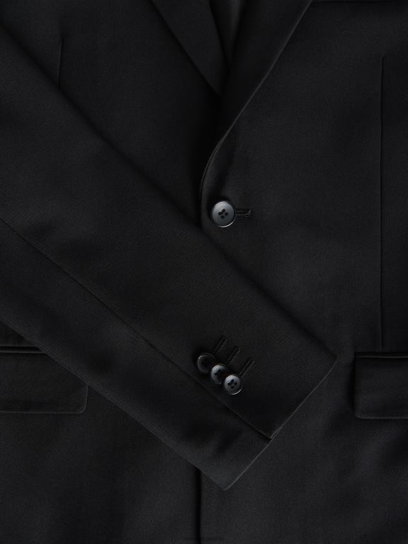 negru Reserved bărbați îmbrăcăminte blazer slim fit 648HZ1101