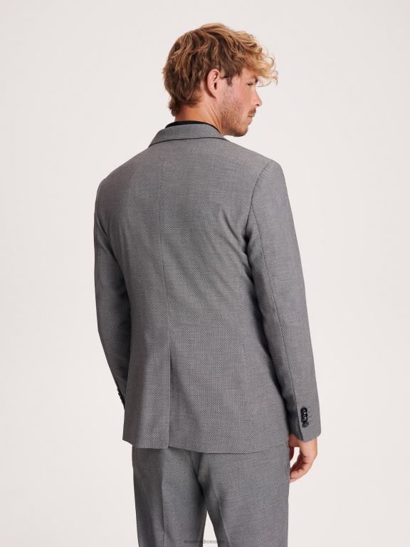 negru Reserved bărbați îmbrăcăminte blazer slim fit 648HZ1608