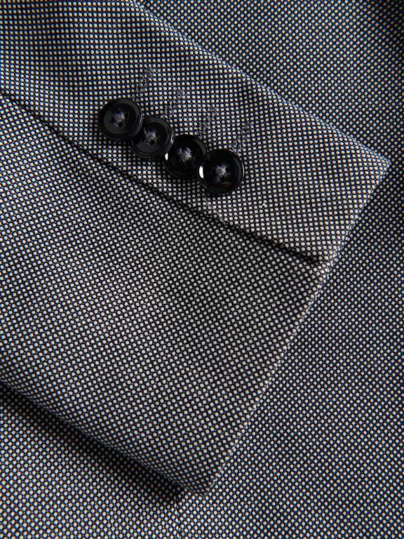 negru Reserved bărbați îmbrăcăminte blazer slim fit 648HZ1608