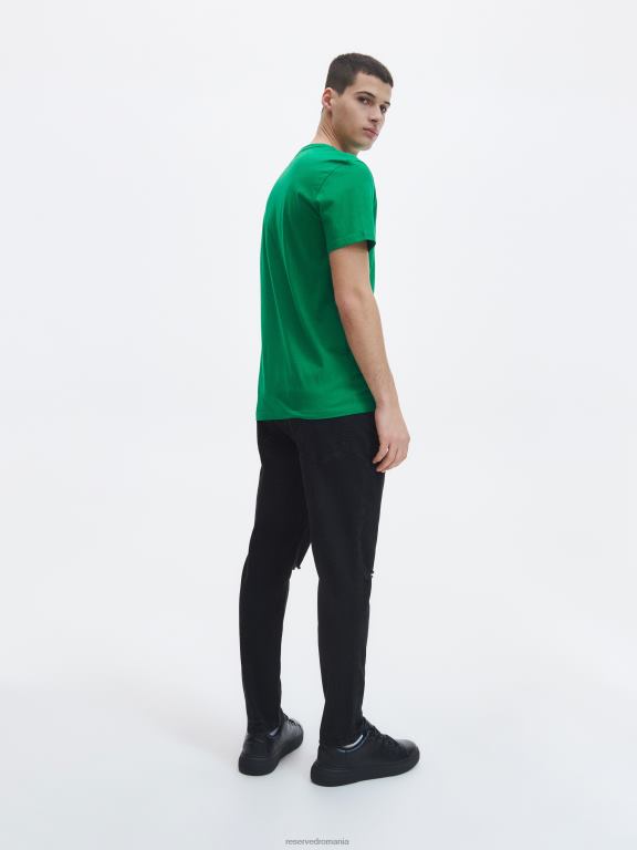 negru Reserved bărbați îmbrăcăminte blugi morcov slim 648HZ1574