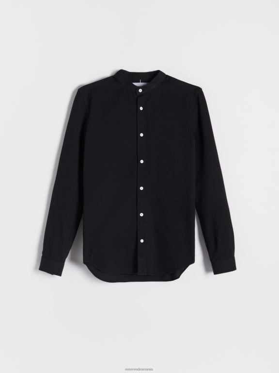 negru Reserved bărbați îmbrăcăminte cămașă din bumbac egiptean 648HZ1360