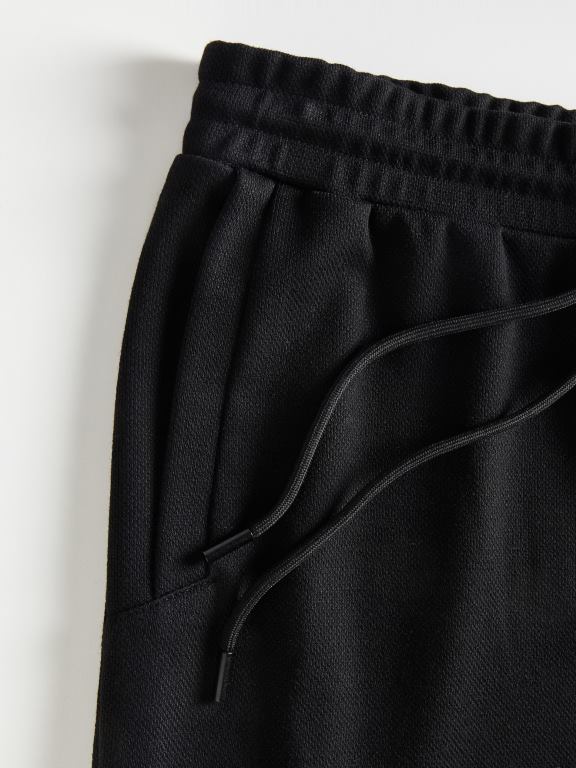 negru Reserved bărbați îmbrăcăminte pantaloni chino cu ajustare normală 648HZ1474