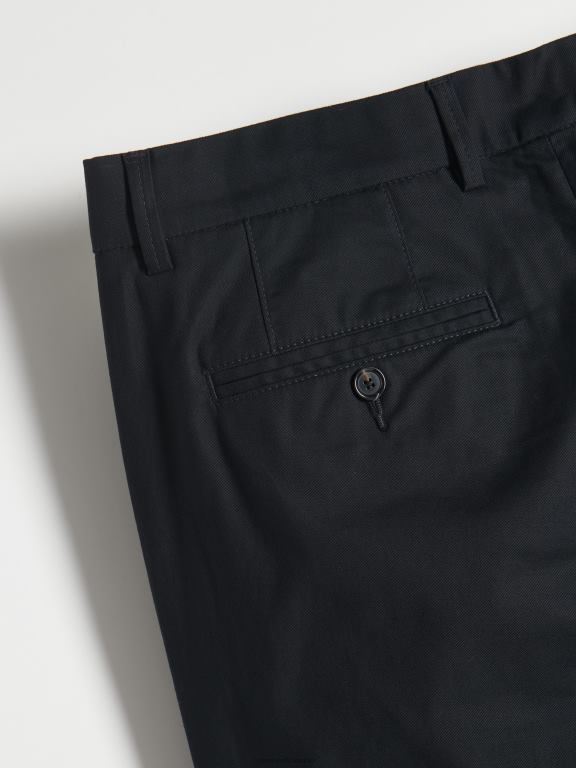negru Reserved bărbați îmbrăcăminte pantaloni chino slim fit 648HZ1085