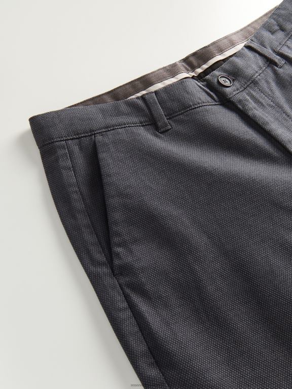 negru Reserved bărbați îmbrăcăminte pantaloni chino slim fit 648HZ1139