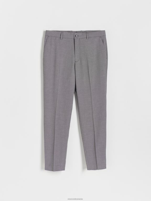 negru Reserved bărbați îmbrăcăminte pantaloni eleganti morcov 648HZ1108