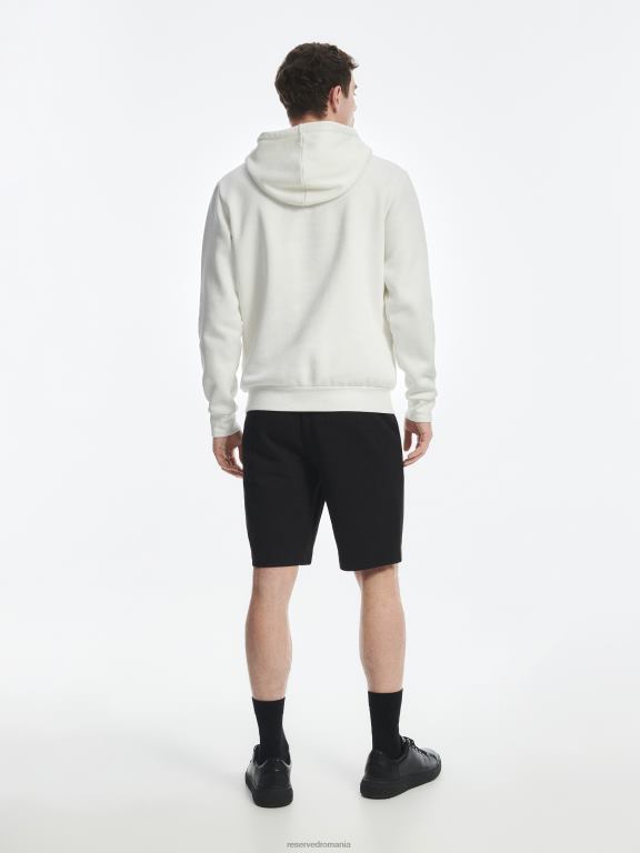 negru Reserved bărbați îmbrăcăminte pantaloni scurți obișnuiți 648HZ1411