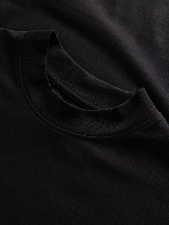 negru Reserved bărbați îmbrăcăminte tricou slim fit 648HZ1179