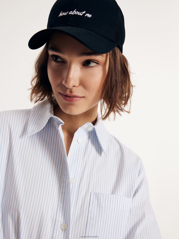 negru Reserved femei accesorii capac 648HZ1018