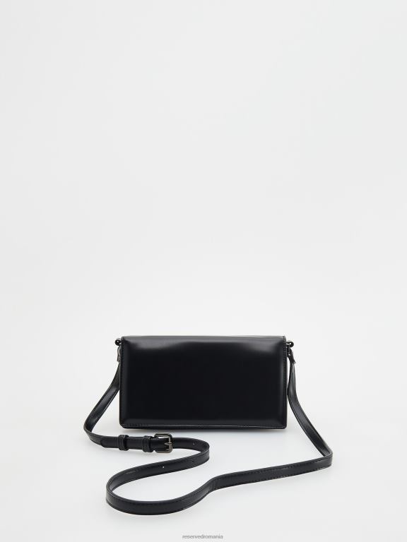 negru Reserved femei accesorii geanta crossbody 648HZ197