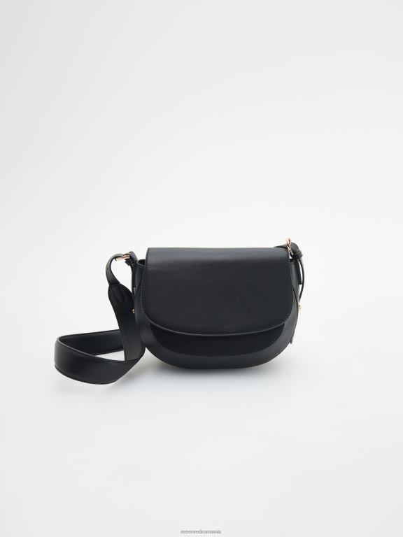 negru Reserved femei accesorii geanta crossbody 648HZ198