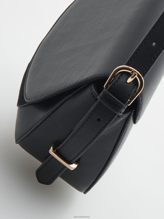 negru Reserved femei accesorii geanta crossbody 648HZ198