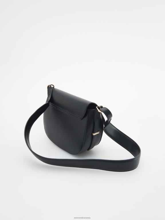negru Reserved femei accesorii geanta crossbody 648HZ982