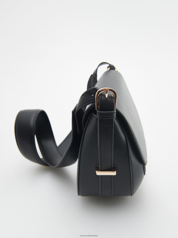 negru Reserved femei accesorii geanta crossbody 648HZ982