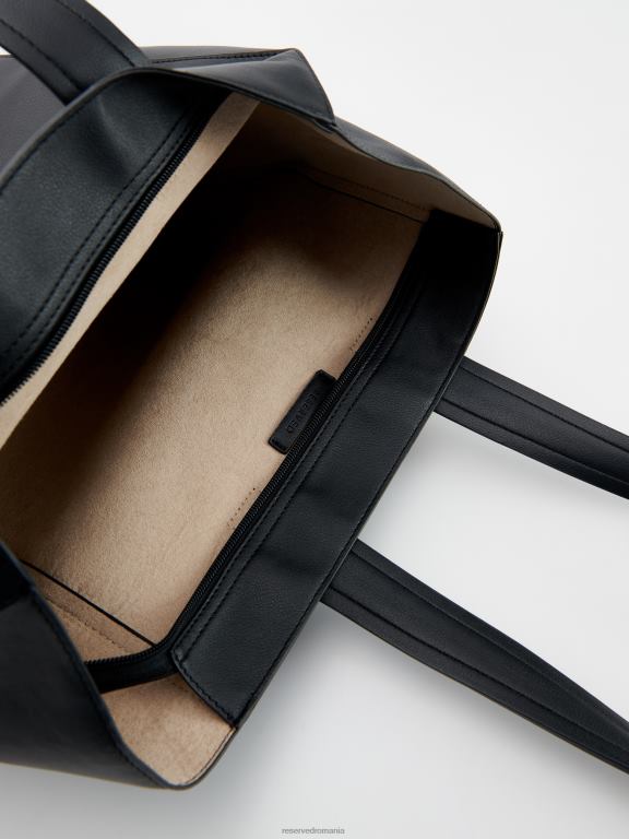 negru Reserved femei accesorii geanta cumparator 648HZ147