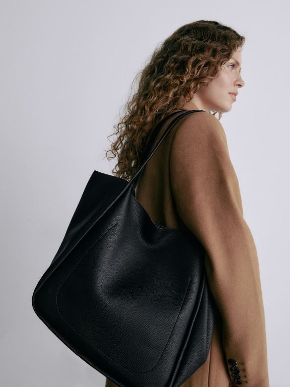 negru Reserved femei accesorii geanta cumparator 648HZ176