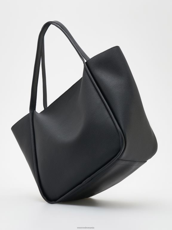 negru Reserved femei accesorii geanta cumparator 648HZ176