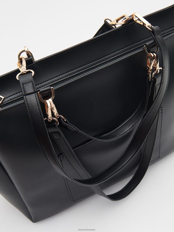 negru Reserved femei accesorii geanta cumparator 648HZ203