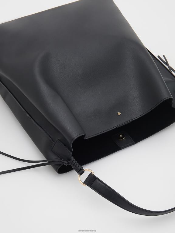 negru Reserved femei accesorii geanta din imitatie de piele 648HZ127