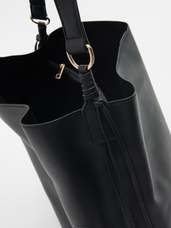 negru Reserved femei accesorii geanta din imitatie de piele 648HZ127