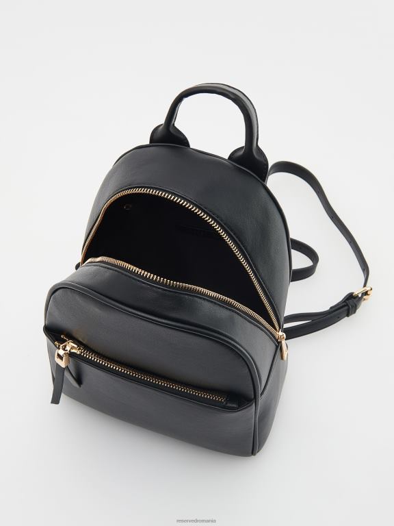 negru Reserved femei accesorii rucsac din piele artificiala 648HZ186