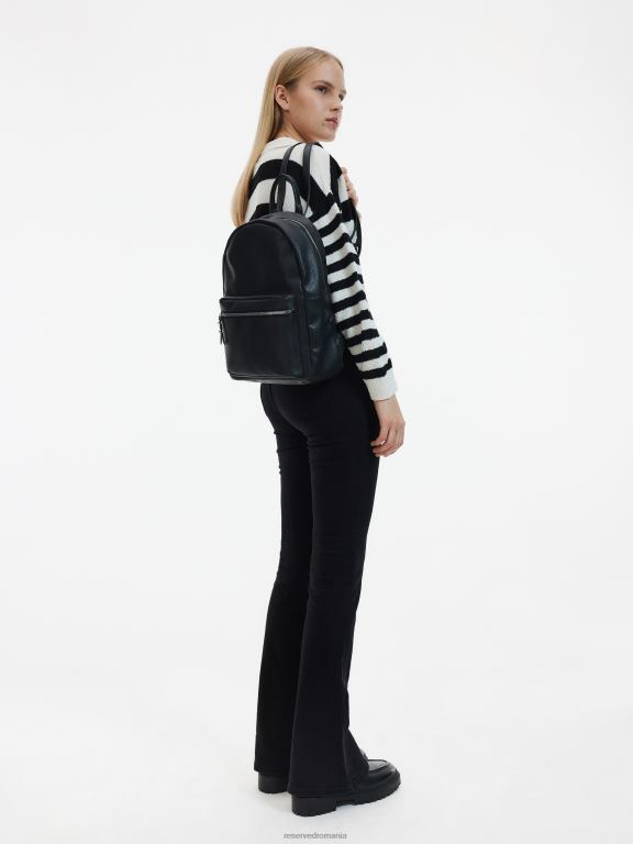 negru Reserved femei accesorii rucsac din piele artificiala 648HZ210