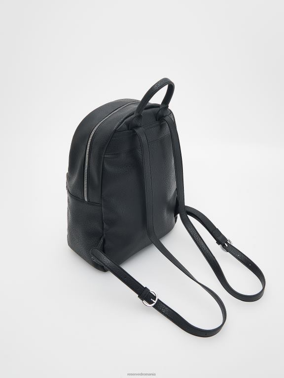 negru Reserved femei accesorii rucsac din piele artificiala 648HZ987