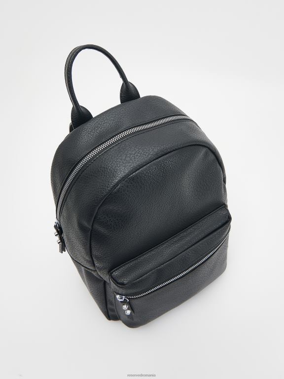 negru Reserved femei accesorii rucsac din piele artificiala 648HZ987