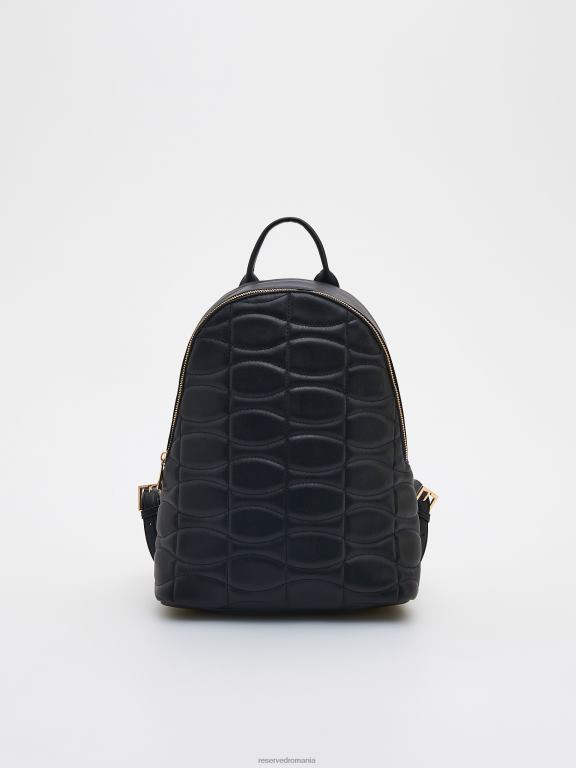negru Reserved femei accesorii rucsac matlasat 648HZ196