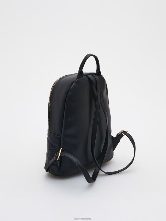 negru Reserved femei accesorii rucsac matlasat 648HZ196