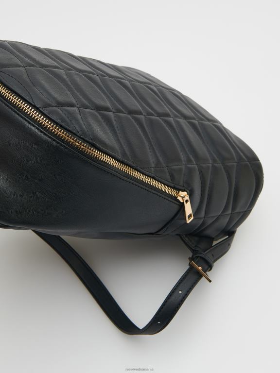 negru Reserved femei accesorii rucsac matlasat 648HZ196