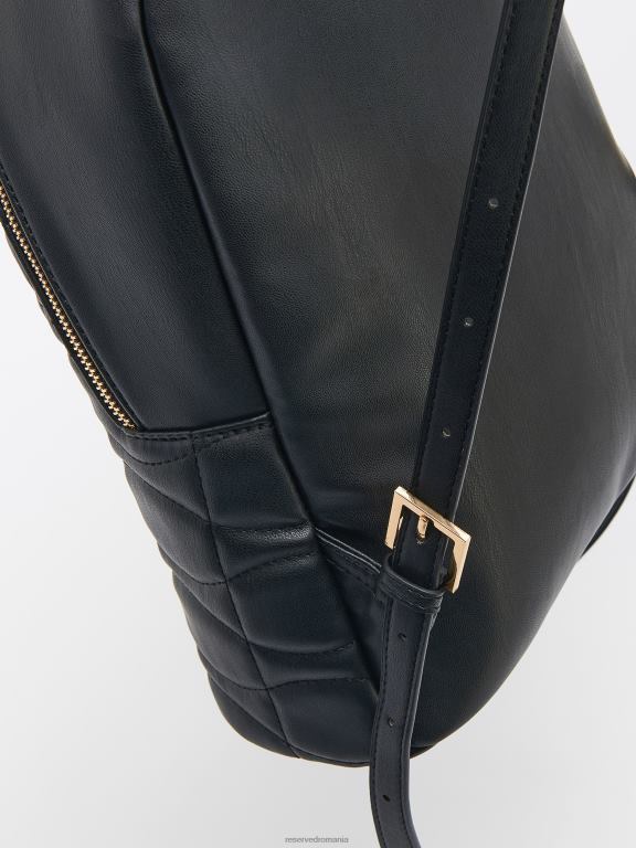 negru Reserved femei accesorii rucsac matlasat 648HZ196