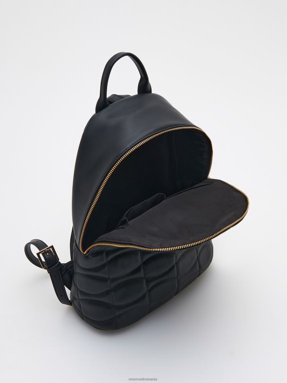negru Reserved femei accesorii rucsac matlasat 648HZ196