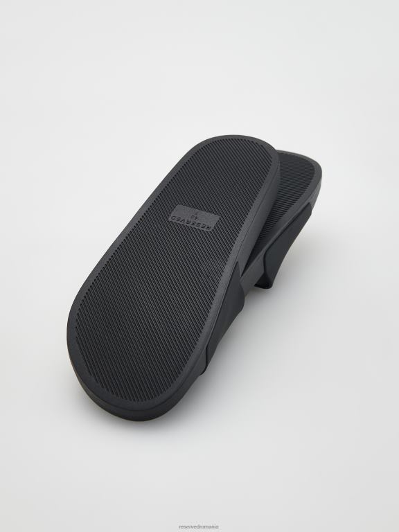 negru Reserved femei pantofi glisoare mickey mouse 648HZ966